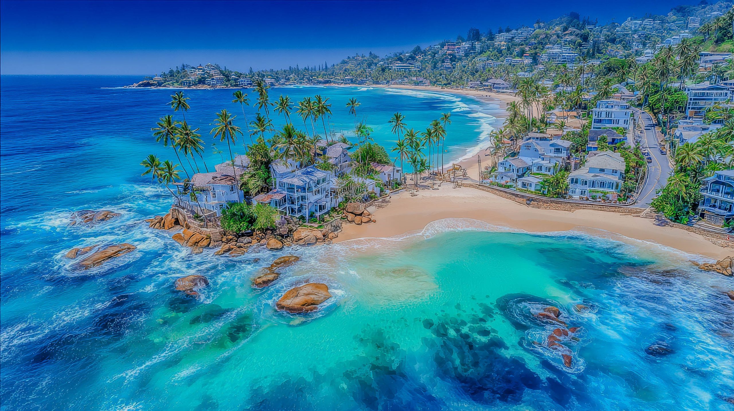 The Caribbean paradise of San Andres, Providencia, and Santa Catalina in Colombia boasts a stunning beach landscape at San Luis Beach